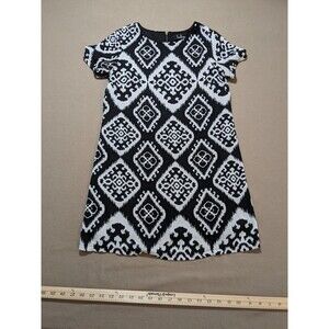 Lulus Womens Black & White Give Me A Print Shift Dress Size Small READ DESCPTION
